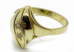 Zlatý prsten 2,82 g 14 Kt