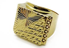 Zlatý prsten pánský 7,63 g 14 Kt