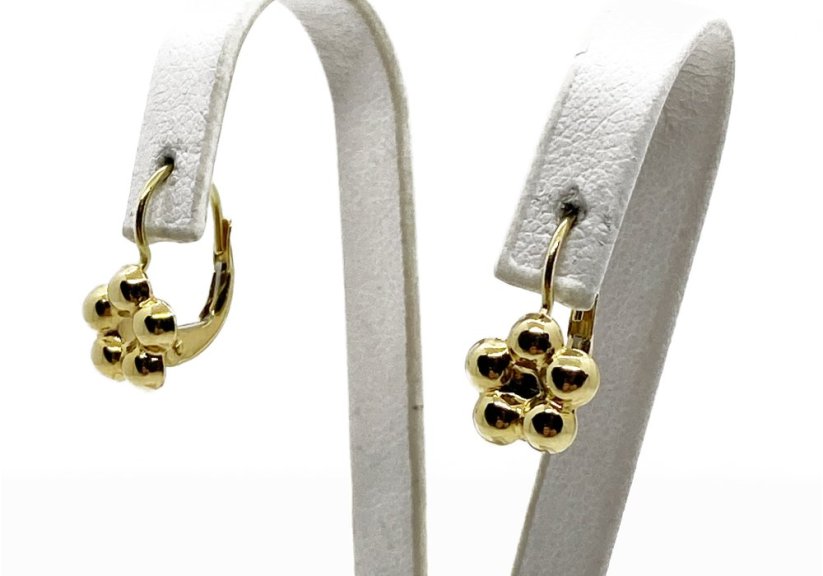 Zlaté náušnice dětské 1,64 g 14 Kt