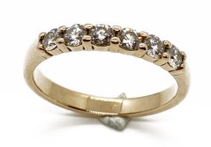 Zlatý prsten s Diamanty 0,54 Ct