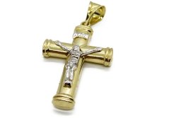 Zlatý přívěsek Kříž 2,72 g 14 Kt