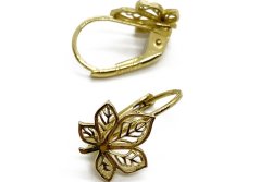 Zlaté náušnice 1,52 g 14 Kt