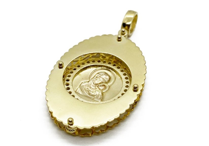 Zlatý přívěsek Madonka 5,50 g 14 Kt