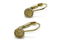 Zlaté náušnice 1,31 g 14 Kt