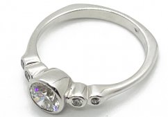 Zlatý prsten s Diamanty 0,73 ctw, 3,55 g 14 Kt, Ce