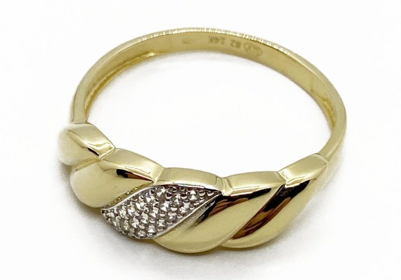 Zlatý prsten 2,66 g 14 kt