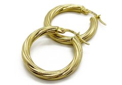 Zlaté náušnice 2,37 g 14 Kt