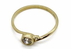 Zlatý prsten 1,36 g 14 Kt