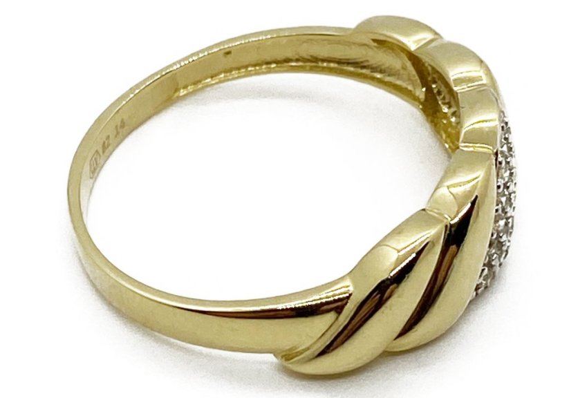 Zlatý prsten 2,45 g 14 Kt