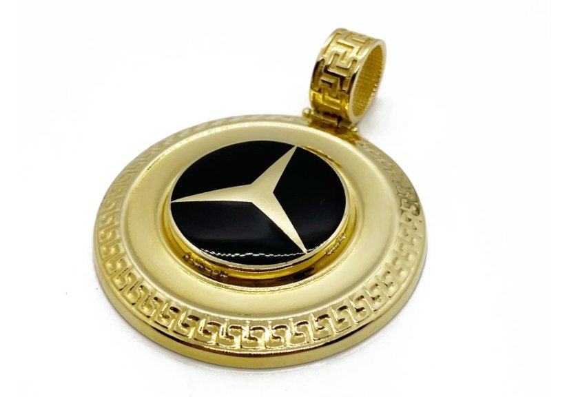 Zlatý přívěsek Mercedes 11,51 g 14 Kt