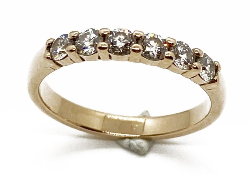 Zlatý prsten s Diamanty 0,54 Ct