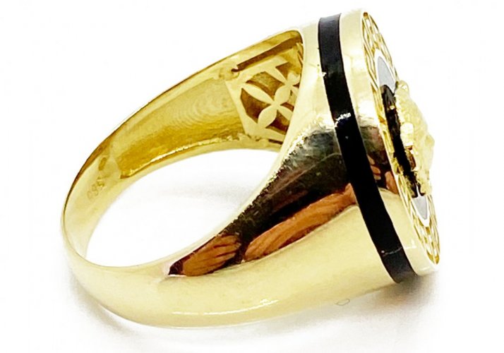 Zlatý prsten pánský 11,26 g 14 Kt