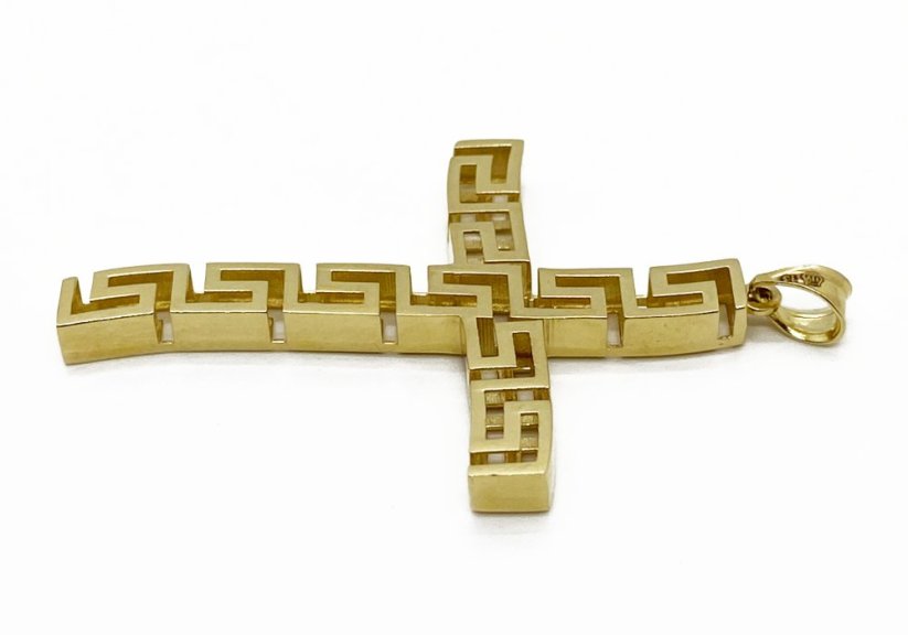 Zlatý přívěsek Kříž 2,69 g 14 Kt