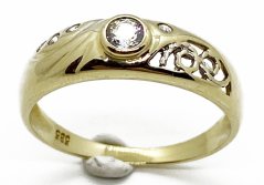 Zlatý prsten 2,19 g 14 Kt