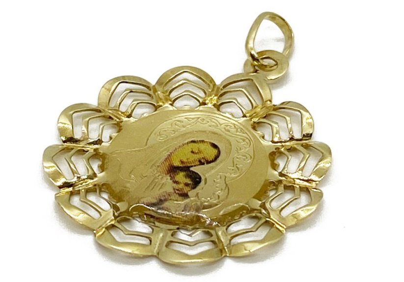 Zlatý přívěsek Madonka 1,63 g 14 Kt