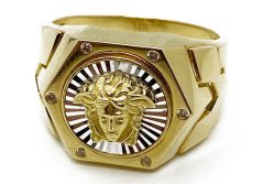 Zlatý prsten pánský 10,31 g 14 Kt