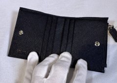 Prada Enamel Triangle Logo Wallet