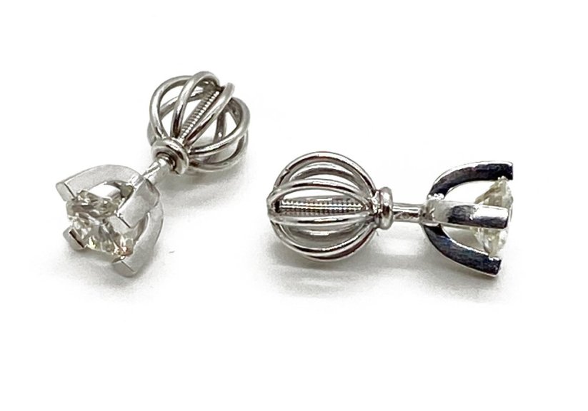 Zlaté náušnice s Diamanty 0,57 ct