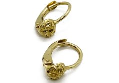 Zlaté náušnice 1,33 g 14 Kt