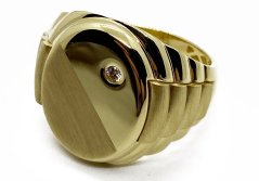 Zlatý prsten pánský 7,93 g 14 Kt