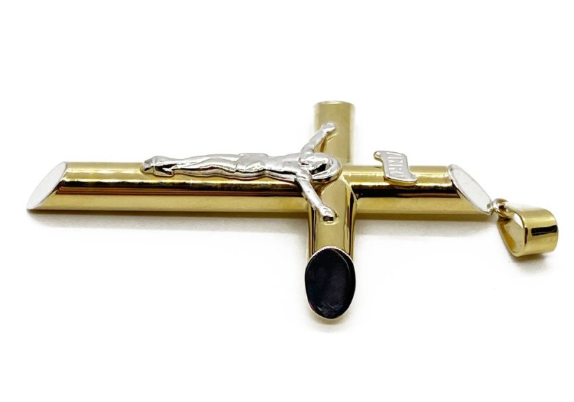 Zlatý přívěsek Kříž 3,47 g 14 Kt