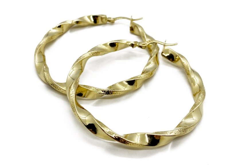 Zlaté náušnice 4,87 g 14 Kt