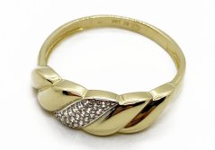 Zlatý prsten 2,66 g 14 kt