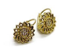 Zlaté náušnice 2,76 g 14 Kt