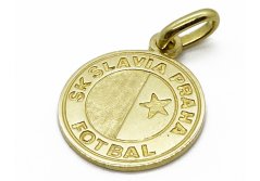 Zlatý přívěsek  Slavia Praha 14 Kt