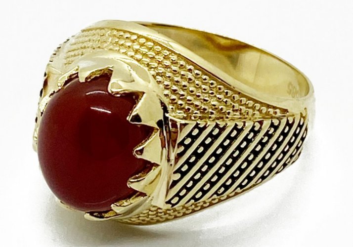 Zlatý prsten pánský 9,25 g 14 Kt