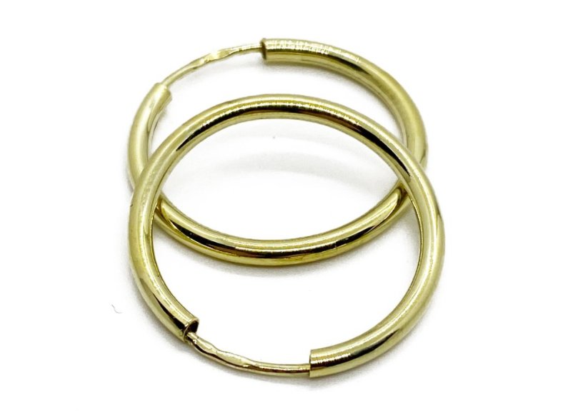 Zlaté náušnice 1,28 g 14 Kt