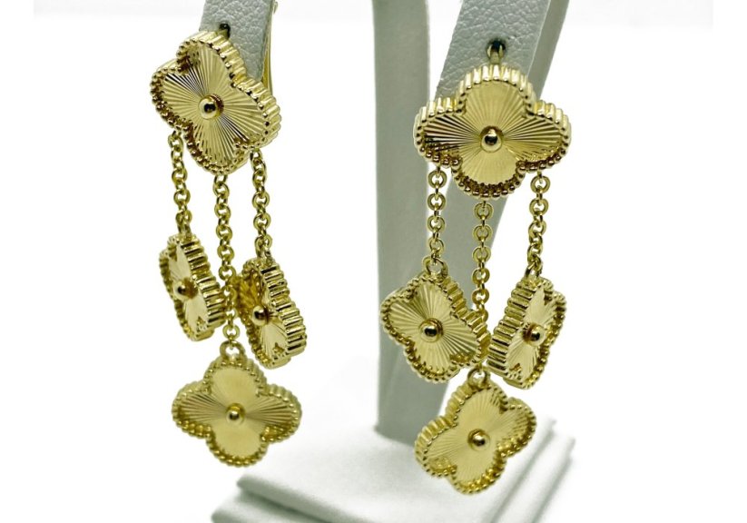 Zlaté náušnice 11,60 g 14 Kt