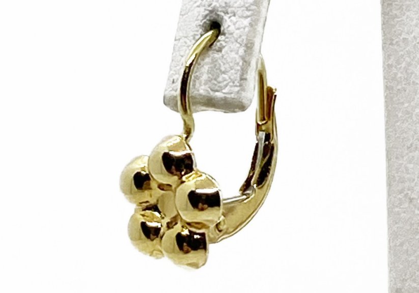 Zlaté náušnice dětské 1,64 g 14 Kt