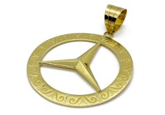 Zlatý přívěsek Mercedes 5,55 g 14 kt