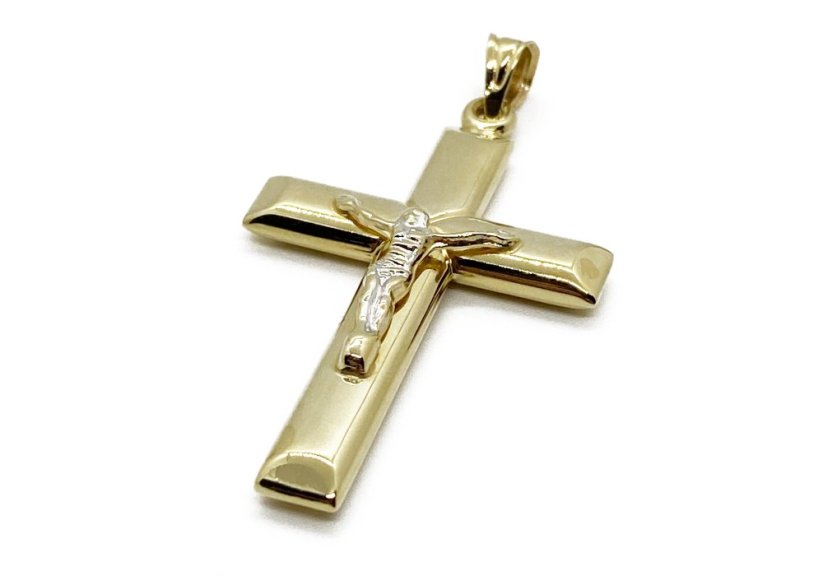 Zlatý přívěsek Kříž 3,54 g 14 Kt