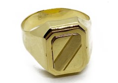 Zlatý prsten pánský 5,54 g 14 Kt