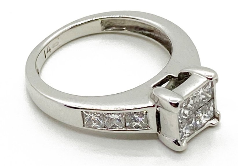 Zlatý prsten 3,74 g 14 Kt Dia 1 Ct