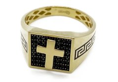 Zlatý prsten pánský 7,21 g 14 Kt