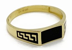 Zlatý prsten pánský 4,08 g 14 Kt