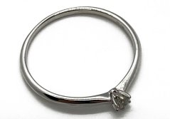 Zlatý prsten s Diamantem Alo 1,22 g 14 Kt