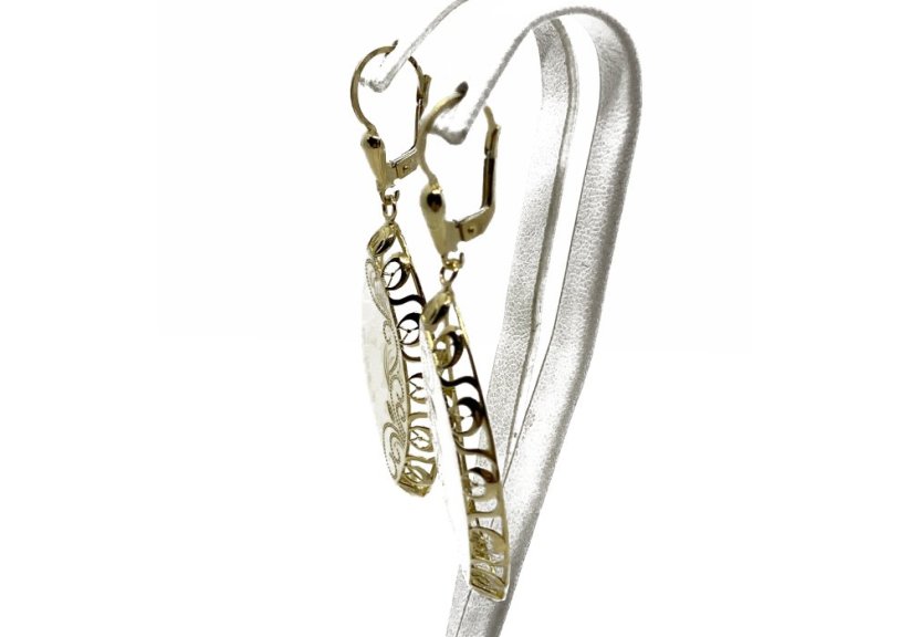 Zlaté náušnice 8,26 g 14 Kt