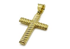 Zlatý přívěsek Kříž 2,58 g 14 Kt