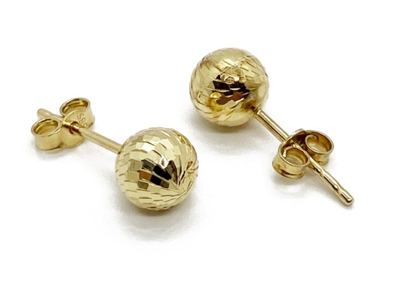 Zlaté náušnice 0,62 g 14 Kt