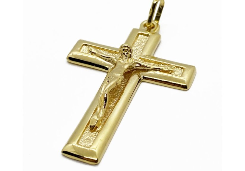 Zlatý přívěsek Kříž 8,74 g 14 Kt