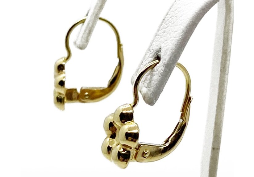 Zlaté náušnice dětské 1,64 g 14 Kt