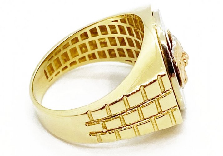 Zlatý prsten pánský 7,51 g 14 Kt