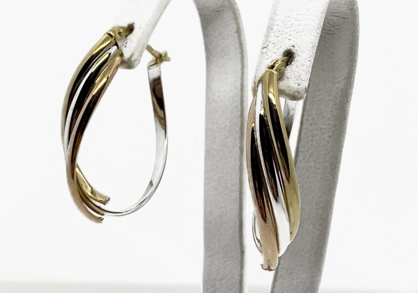 Zlaté náušnice 2,60 g 14 Kt