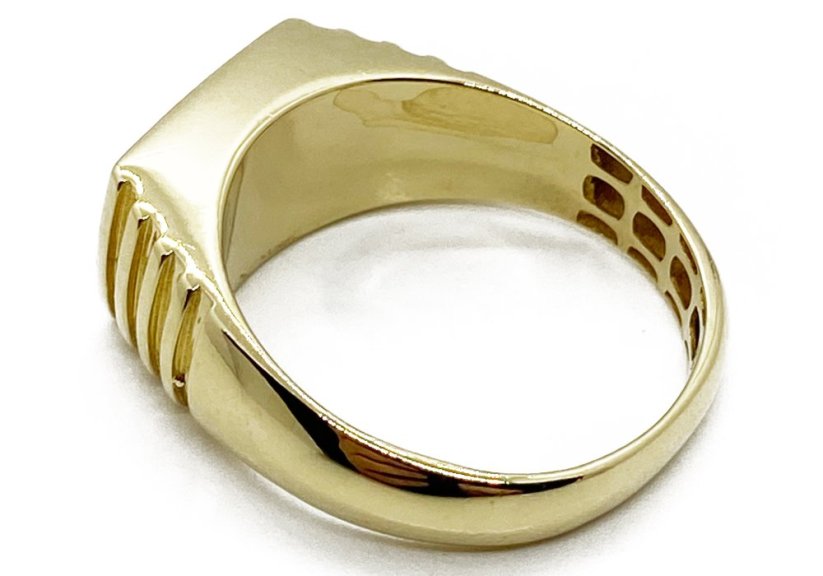 Zlatý prsten pánský 5,84 g 14 Kt