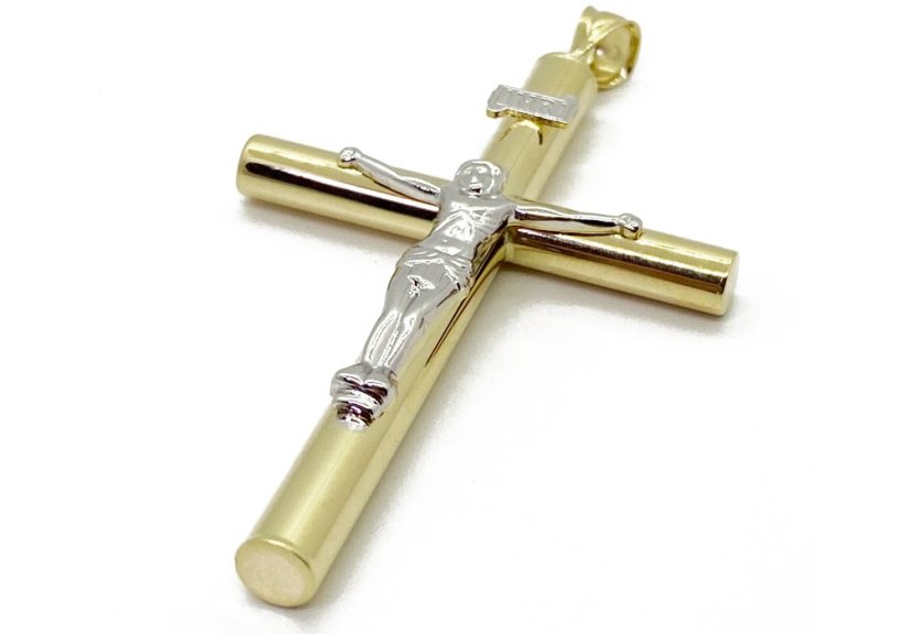 Zlatý přívěsek Kříž 4,23 g 14 Kt