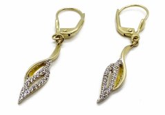 Zlaté náušnice 3,03 g 14 Kt